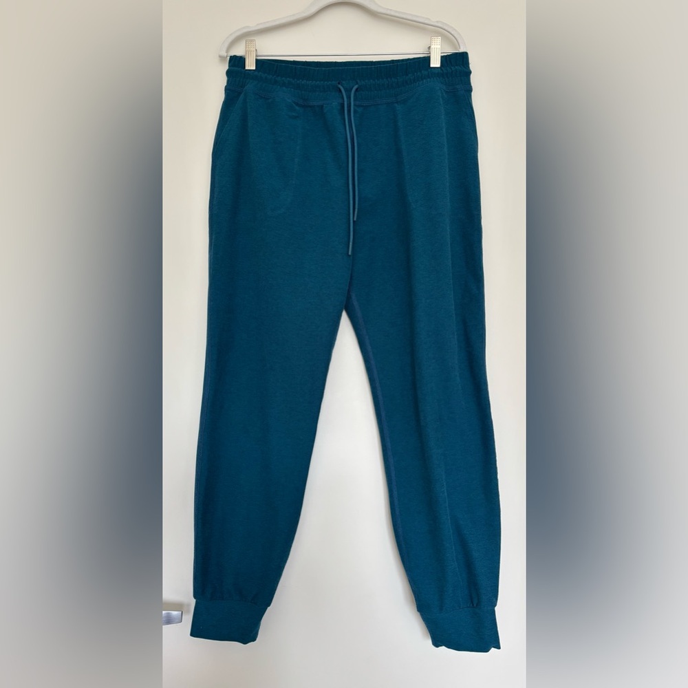 Beyond Yoga Spacedye Commuter Midi Joggers in Deep Teal